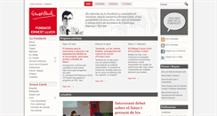 Desktop Screenshot of fundacioernestlluch.org